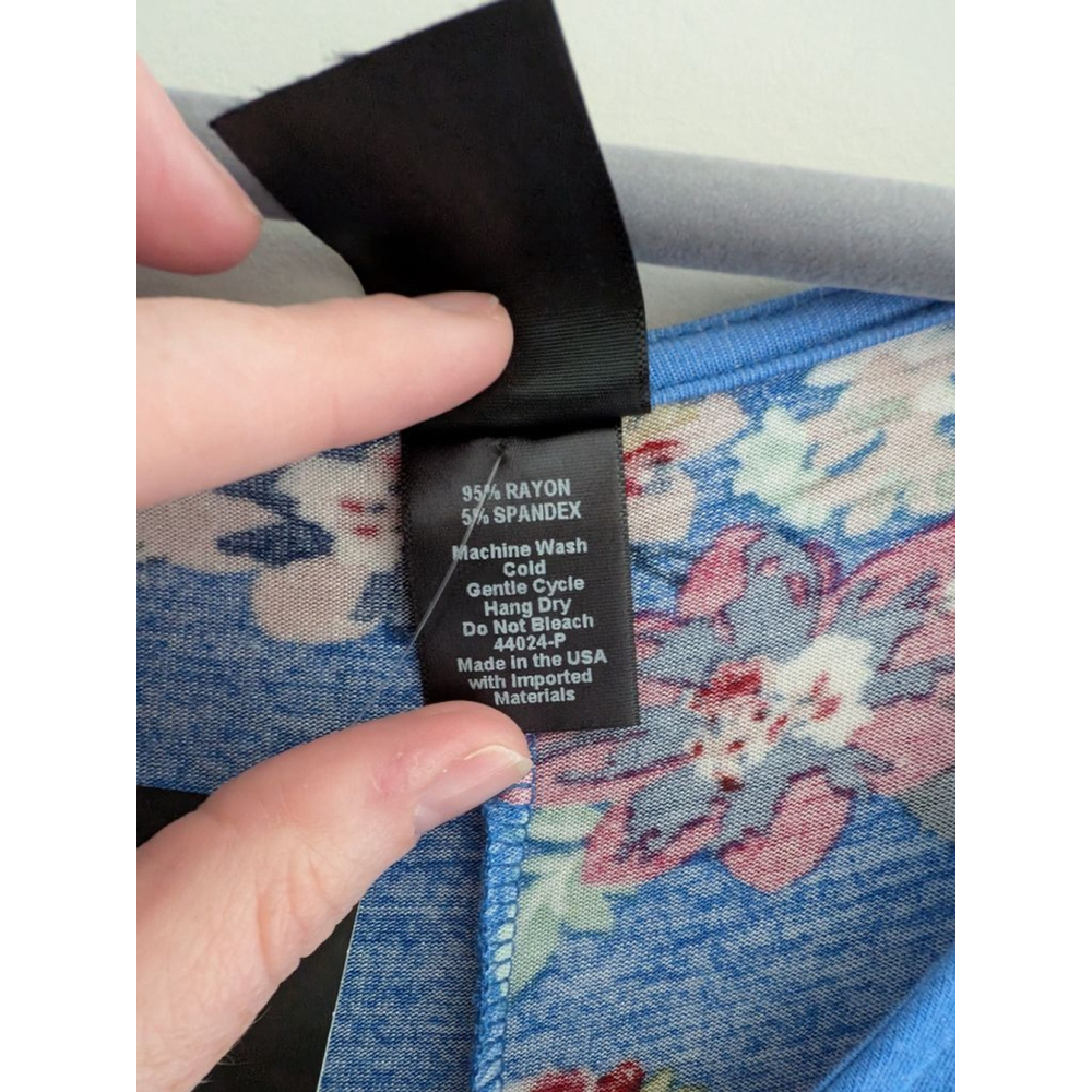 NWT Agnes & Dora Jersey Knit Stretchy Boho Floral Casual Dress Size XS - Picture 7 of 7